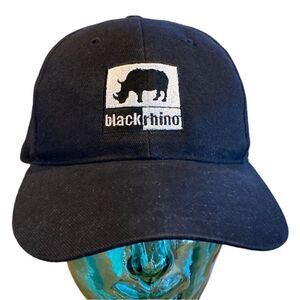 Cotton Deluxe Caps Black Rhino Cap Hat